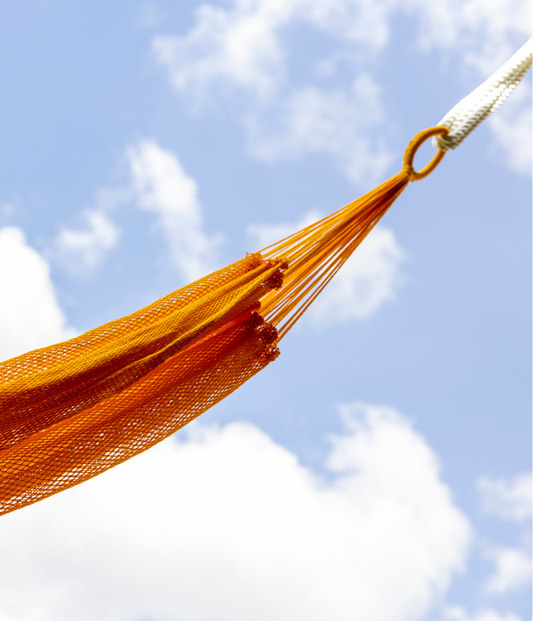 Hamaca Doble para Interiores y Exteriores | Amarilla