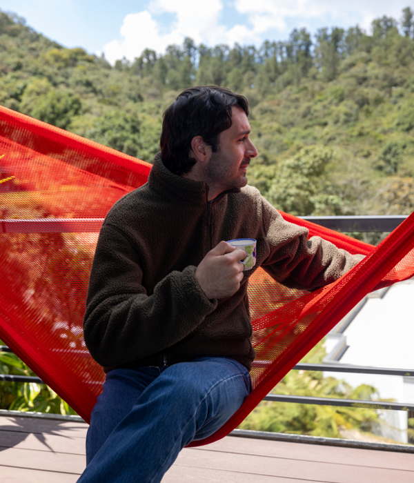 Hamaca Doble para Interiores y Exteriores | Roja