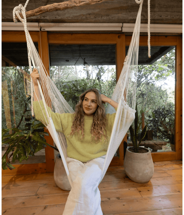 Hamaca Silla Bourbon - Blanco