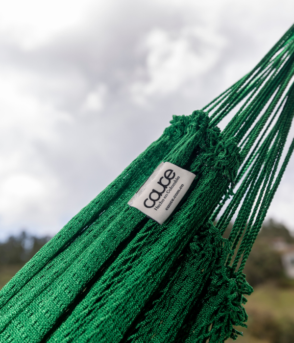 Hamaca Doble para Interiores y Exteriores | Verde