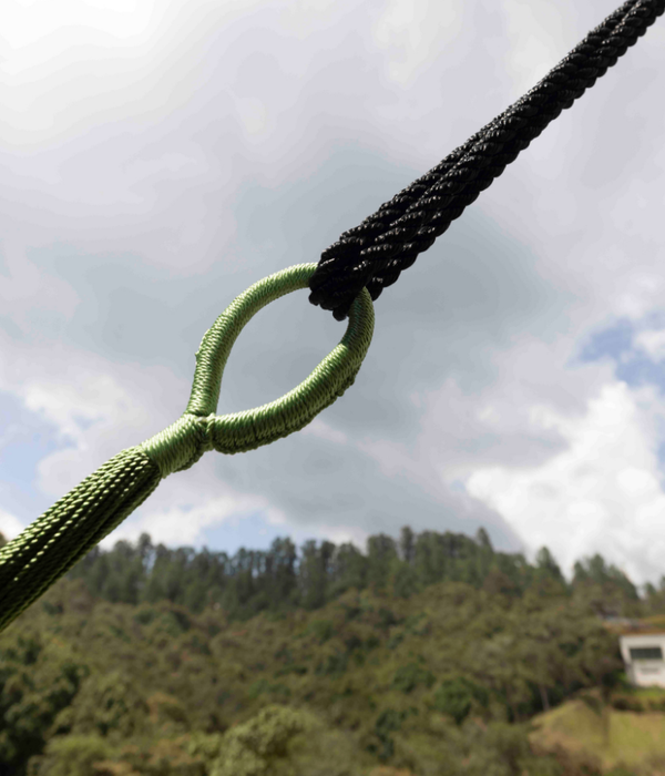 Hamaca Doble para Interiores y Exteriores | Verde Militar