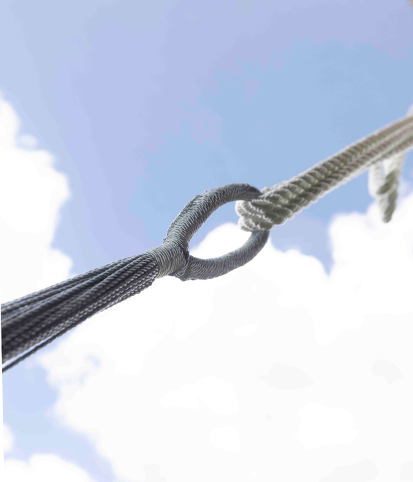 Hamaca Doble para Interiores y Exteriores | Gris Plata