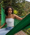 Hamaca Doble para Interiores y Exteriores | Verde